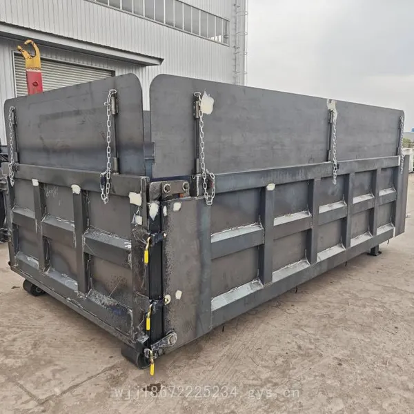 Solid Construction Waste Bins of 6 or 8 Cubic Meters for Collecting Renovation Waste Such as Bricks and Cement, Can be Equipped With Tarpaulin and Hydraulic System photo-3