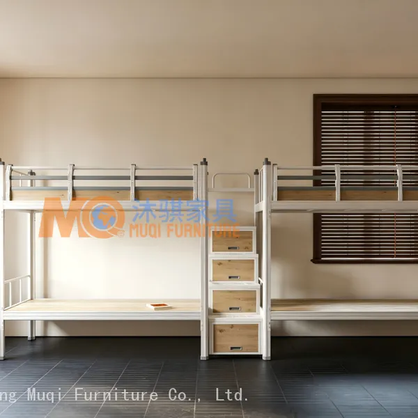 Heavy-duty Metal Bunk Beds and Modular Bunk Beds Suitable for School Dormitory Projects.