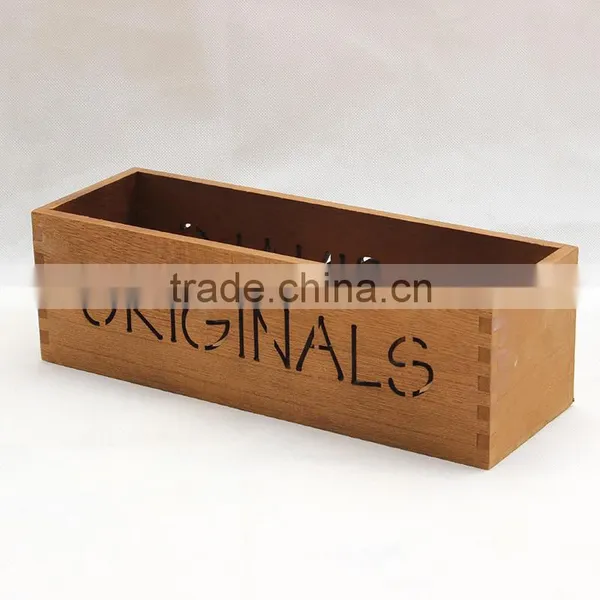 Retro Unfinished Wooden Box photo-2