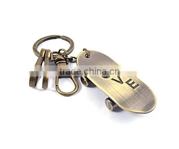 Factory Oem Custom Logo Skateboard Alloy Metal Keychain Models photo-2