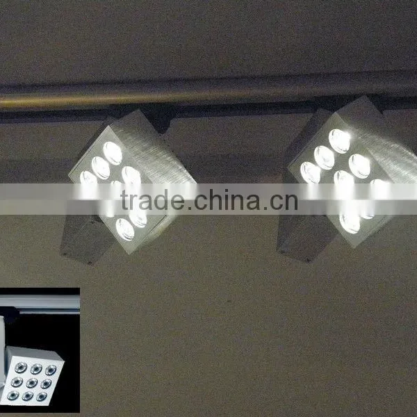 Cheapest High Quality 9X1W LED Aluminium Spot for 4 Wire Track With LED Chips and Driver for Indoor Decoration photo-3