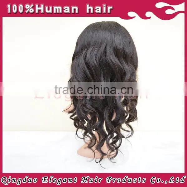 2015 Qingdao Elegant Virgin Hair Brazilian Hair Full Lace Wig for Black Women photo-6