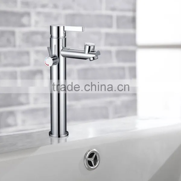 Single Hole Chrome Plated Hot and Cold Waterfall Basin Tap photo-3