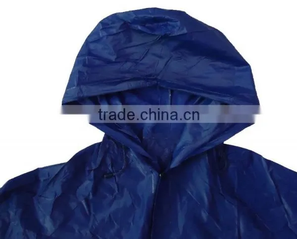 Heat Seal Navy Pvc Rain Coat, Pvc Rainwear for Mens photo-2