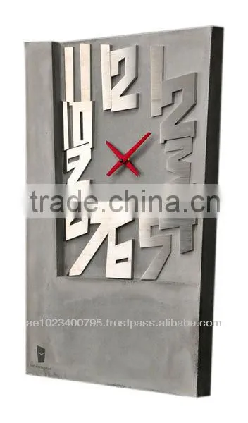 Concrete Wall Clock, Handmade Decorative Unique Wall Clock photo-2