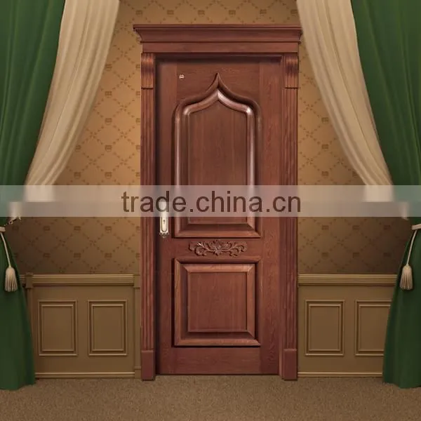 2016 Finished Interior Sandwich Panel Wooden Main Door Design photo-2