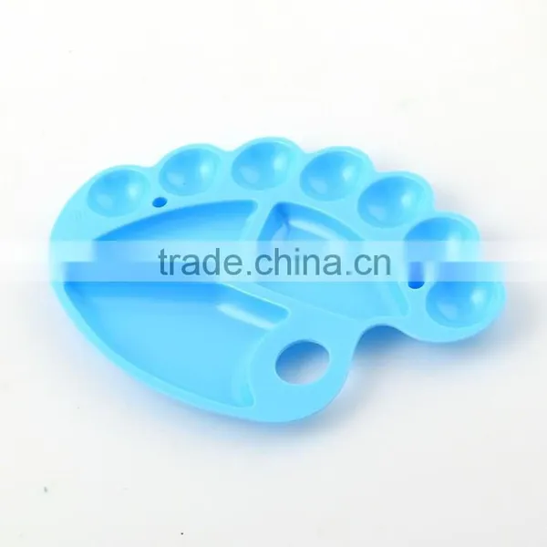 Wholesale Feet Shape Plastic Paint Arist Palette For Watercolor Painting In Stock photo-6