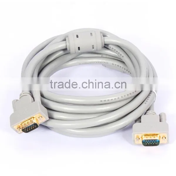 Xinya Hot Selling Customized Length VGA Adaptor Monitor M/M Male To Male Audio Video Cable photo-3