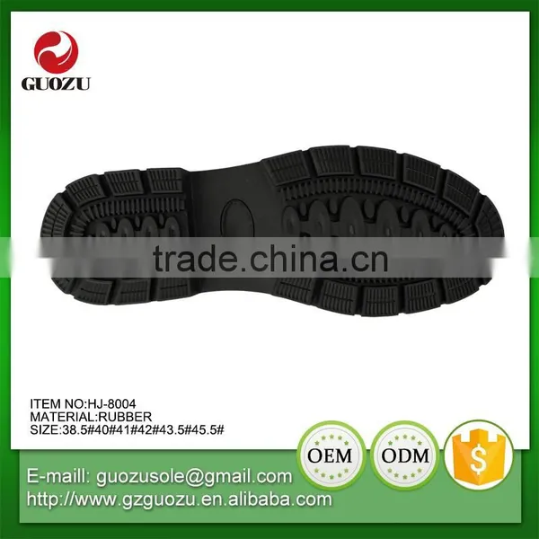 Black Color Flexible Working Labour Rubber Outsoles photo-5