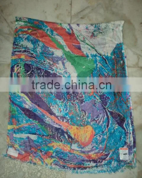 PRINTED VISCOSE PAREOS photo-2