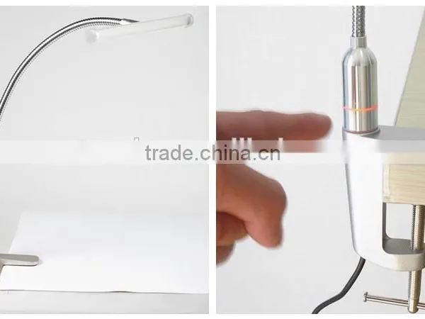 The Brightness Adjustable LED Chip Gooseneck Reading Light photo-3