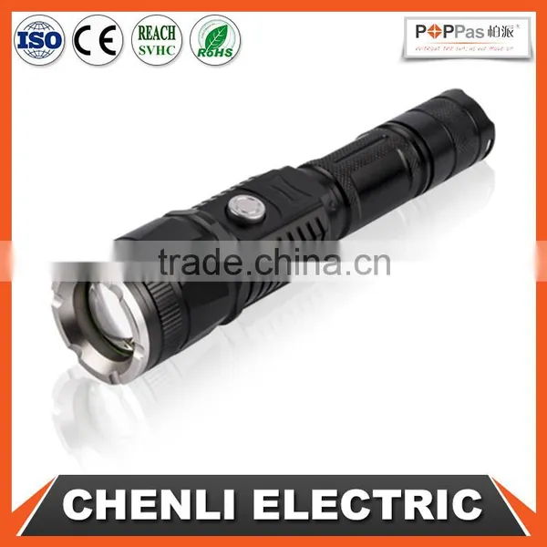 POPPAS 6620 USB Rechargeable Power Bank Led Flashlight photo-2