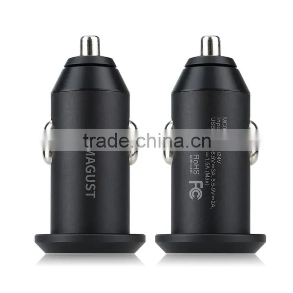 Quick Charge 3.0 Car Charger With Aluminum Alloy Black photo-4