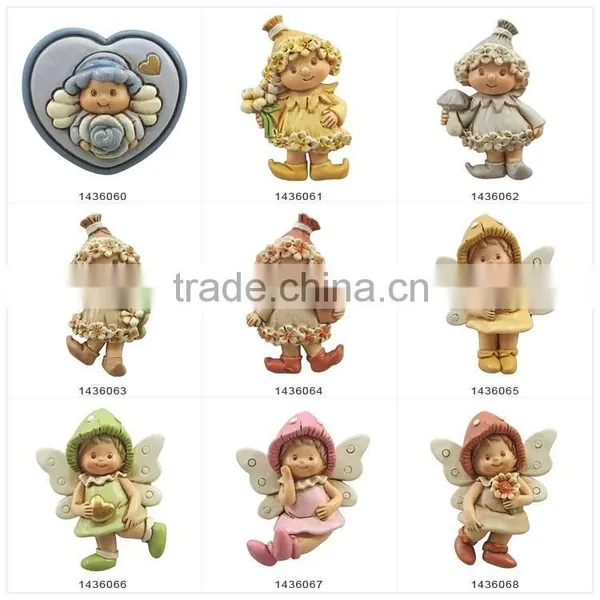 Magnet for Fridge Resin Flower Miniature Fairy Figurine photo-6
