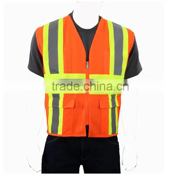 Birdeye Mesh High Visibility Safety Reflective Red/orange/yellow Jacket photo-2