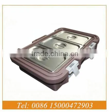 Catering 24L Plastic Food Warm Pan Carrier, PU Insulated Food Pan Carrier photo-5
