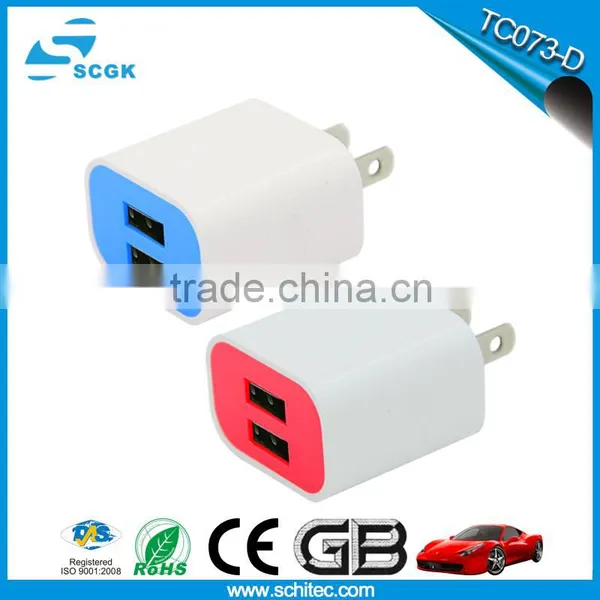 Dual USB EU OEM for Ipad for Mobile Phone Travel Charger Factory Popular Wholesale photo-3