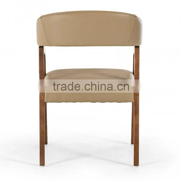 Modern Unique Design Leather Armchair Kitchen Chair HDAC1073 photo-4