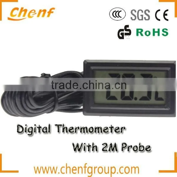 Cheaper Price -50 to +110C Digital Thermometer with Probe Sensor