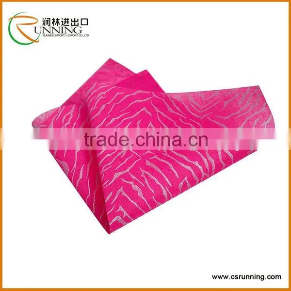 Thin Stripe-shaped Glitter Printed Nonwoven Fabric Felt photo-4