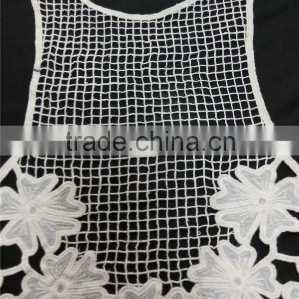 Polyester Embroidier Lace Peinador Collar Design photo-2
