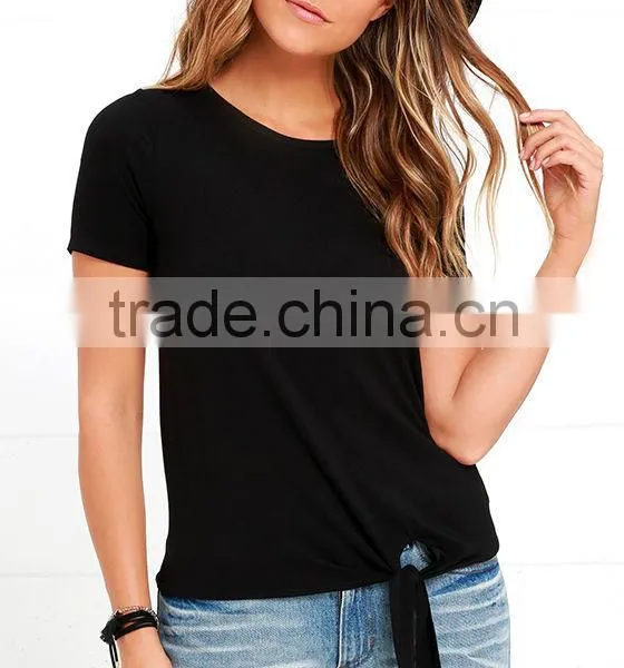 China Wholesale Cheap Shirts Designs Fashion Black Shirts for Women photo-4