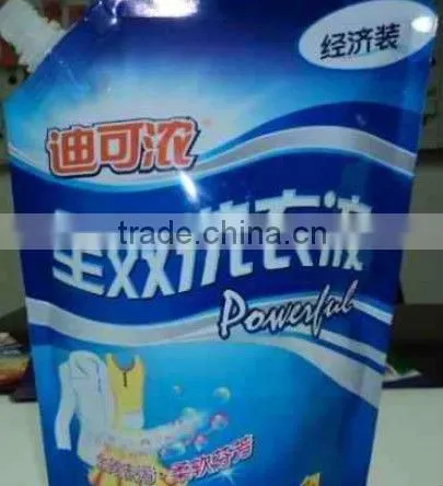 Liquid Detergent Standing Pouch With Handle and Spout photo-3