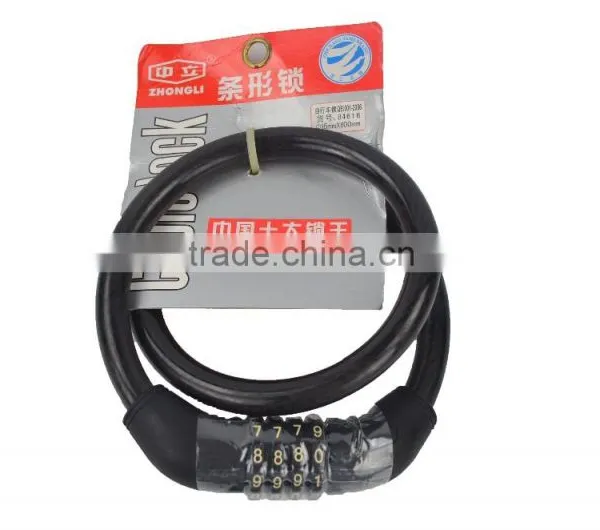 Hot Selling Good Quality Anti-theft Bicycle Cable Lock Spiral Lock photo-3