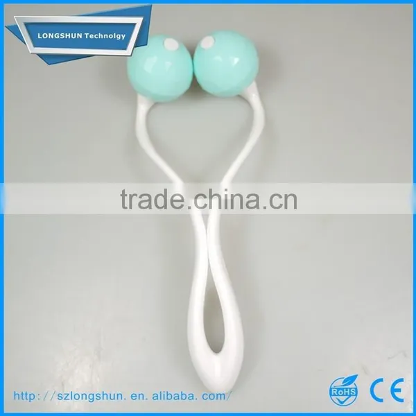 Two Ball Face Relax Massager, Plasitc Handheld Facial Roller Massager photo-4