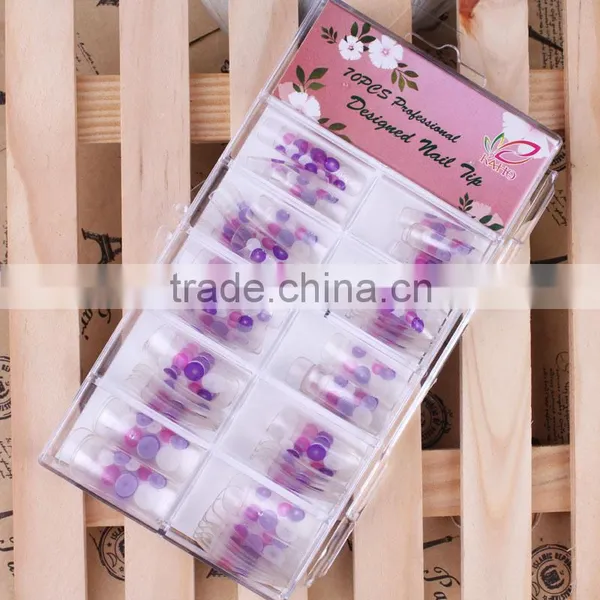 Fahion Designs French Airbrush Nail Full Cover Artificial Nail Tips photo-2