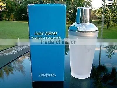12 oz Clear Glass Vodka Shaker With SS Lid photo-3
