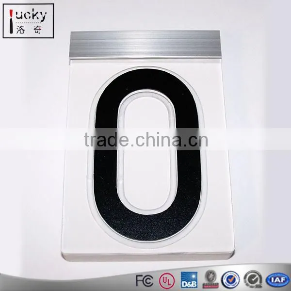 Custom Acrylic LED Edge-lit Sign,LED Light House Number Plaque photo-3