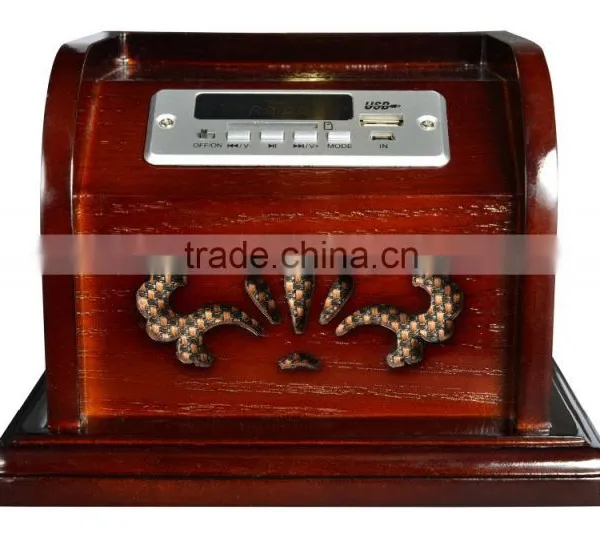 Rain Lane Antique Style USB SD Bluetooth Decoration Gramophone With Horn Music Box photo-2