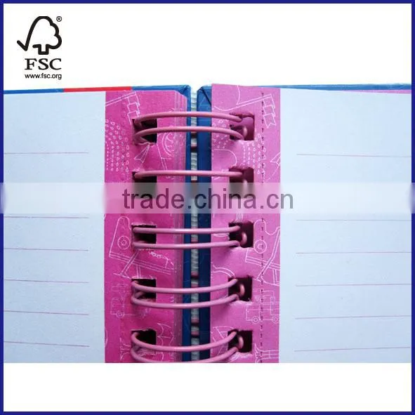 B5 Double Wire Hardcover Notebook College Ruled With Cutting Line photo-5
