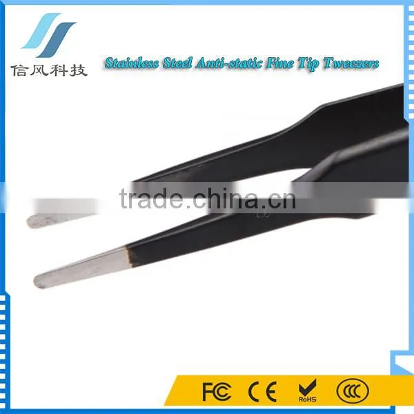 BST-EDS-13 Stainless Steel Anti-static FineTip Tweezers Professional photo-6