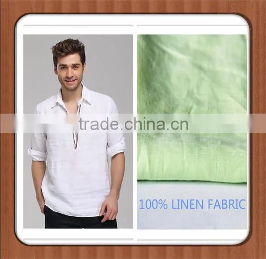 100 Linen Fabric for Men Linen Shirts