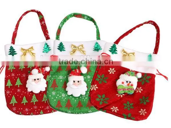 Xmas Festival Present Christmas Santa Claus Candy Gifts Bag Sack Stocking Filler photo-5