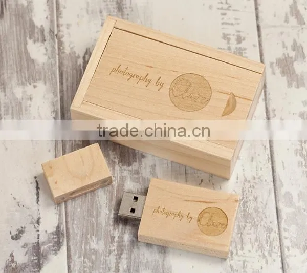 2016 Corporate Giveaway Gift Bamboo 16GB Wooden USB 2.0 Pendrive, Eco-friendly Wood Material Usb Flash Drive Wholesale photo-3