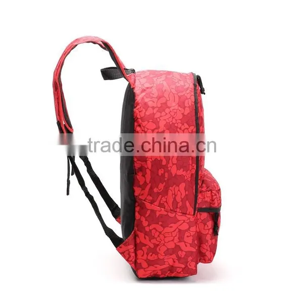 Manufacturer China 2016 New Fashion School Supply Red Oxford School Bag for Girls photo-2