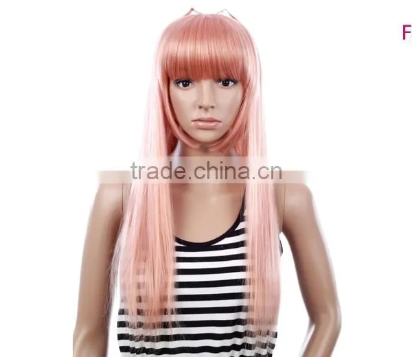 Free Wig Catalogs Synthetic Silk Base Full Lace Wig Sew in js and Company Wig photo-2