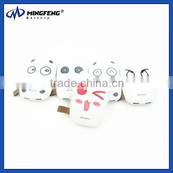 Dual Usb Promotional Gift Cell Phone Charger Universal Face Expression Power Bank photo-6