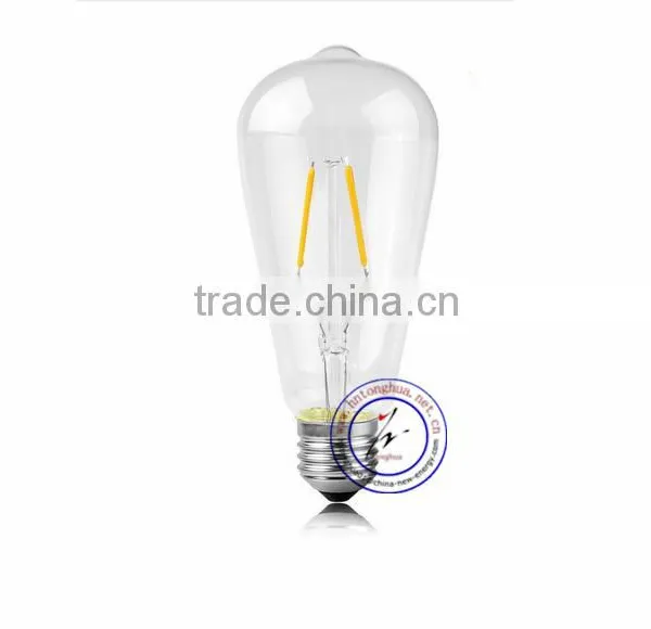 LED Filament Light ST64 E27 2/4/6/8W Decorative Filament Bulb Edison Light photo-4