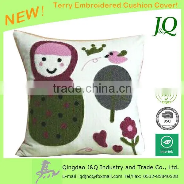 Russian Doll Tapestry Embroidered Cushion Cover