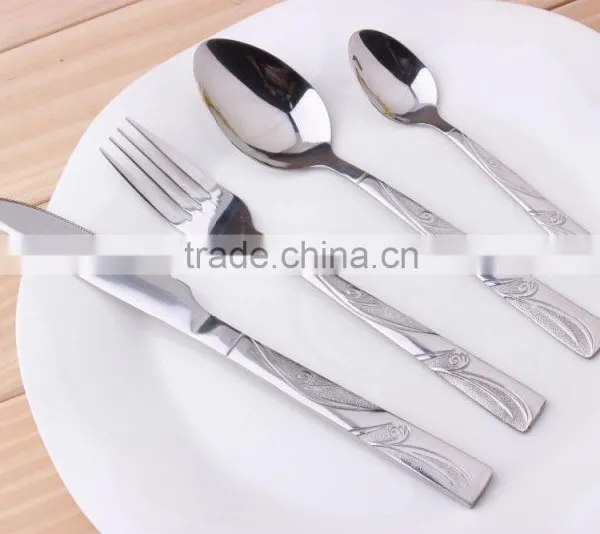 Embossed Stainless Steel Cutlery Set(KX-S150) photo-5