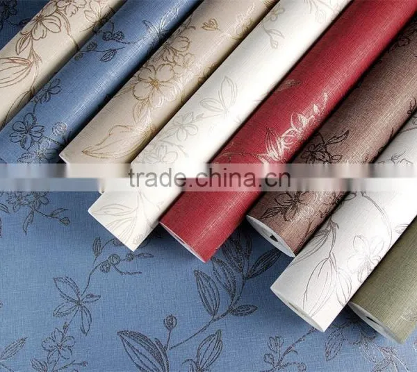 Floral Sky Blue Color Home Decor Wallpaper photo-2