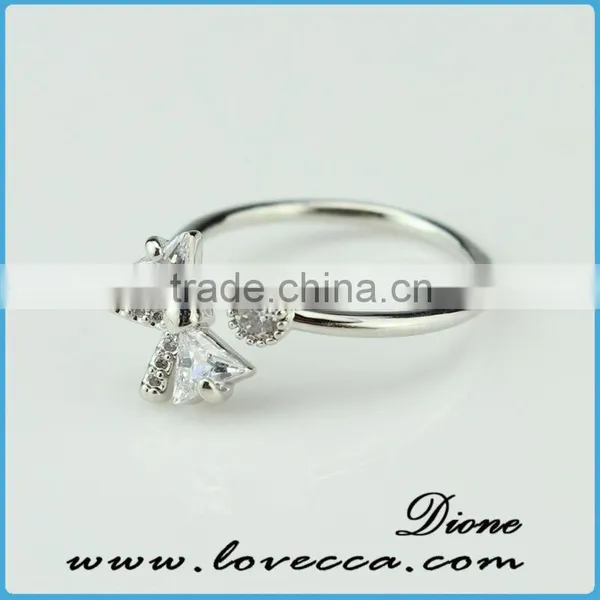 Zircon Crystal Love Heart Ring 5.5/6/7/8/9 Size photo-3