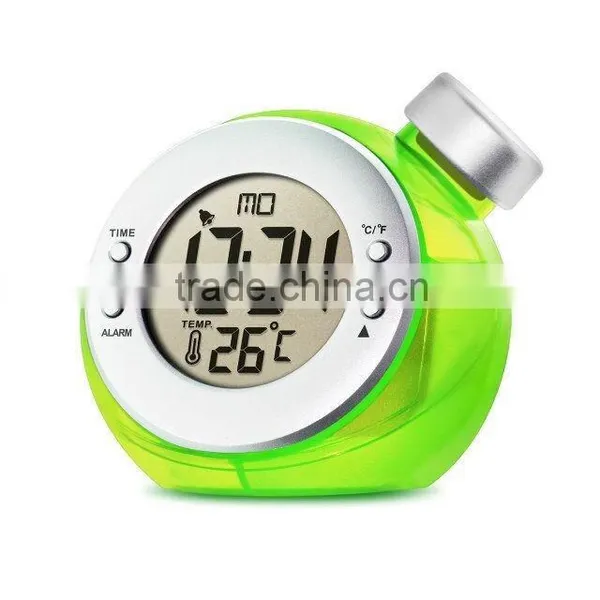 New Arrival!! Temperature Function Water Powered Thermometer Desk Clock photo-4