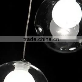 Ball Glass Shade Hot Sale Clear Family Cheap Pendant Lamp With 5 Heads photo-6