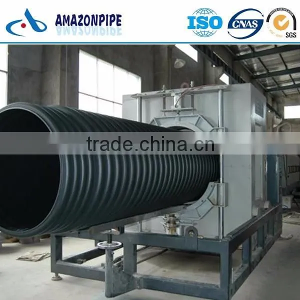 PE PP Double Wall Corrugated Tubing DWC Pipe for Drainage and Sewer photo-2
