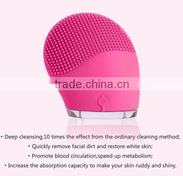 Hot Selling Comfortable Facial Wavebetter Silicon Facial Brush Cleaner photo-6